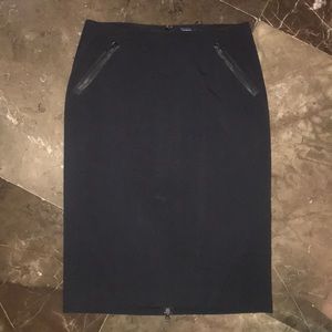 Black pencil skirt